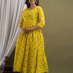 BAESD Print Maternity Maxi Dress image 4