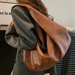 KPOP Women Solid Structured Hobo Bag-image-59