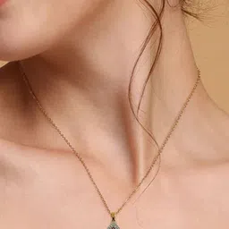 Utkarsh Gold-Plated Teardrop Shaped Pendants with Chains-picture-40