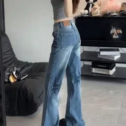 StyleCast Women Relaxed Fit Mid-Rise Slash Knee Jeans image 2