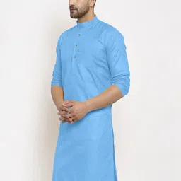 KRUDHA Men Thread Work Kurta image 3
