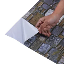 Myntra Elegant Homes Grey & Brown Printed Self-Adhesive & Durable Wall Sticker image 3