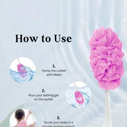 CareDone Set Of 3 Bath Loofah - Pink image 3