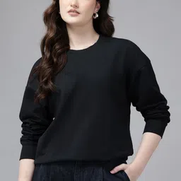 Van Heusen Woman Drop-Shoulder Sleeves Pure Cotton Sweatshirt-picture-30