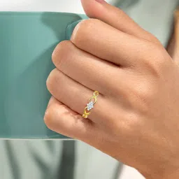 KISNA DIAMOND AND GOLD JEWELLERY 18KT Yellow Gold Finger Ring Diamond-1.37 gm-picture-37