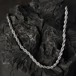 French Accent Men Silver-Plated Chain-picture-23