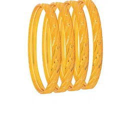 Shining Jewel - By Shivansh Set of 4 Gold-Plated Bridal Traditional Bangles-picture-31