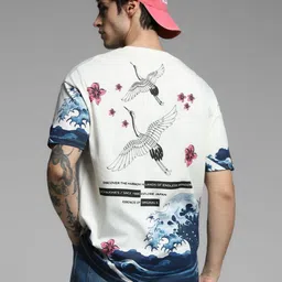 Jack & Jones Men Printed Extended Sleeves T-shirt image 2