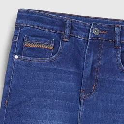 Purple United Kids Boys Regular Fit Mid-Rise Heavy Fade Jeans image 3