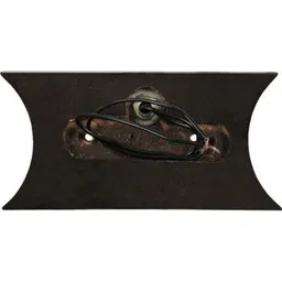 1ST TIME Brown & White Printed Wood Contemporary Cylinder Shaped Wall Lamp image 2