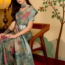 MORDEN MUSE Floral Saree image 5
