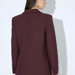 Koton Notched Lapel Collar Singe-Breasted Blazer image 3