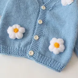 Woonie Unisex Kids Cardigan with Applique Detail image 4