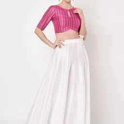 studio rasa Chroma Striped Printed Readymade Blouse image 4