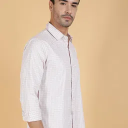 Stylecast X Kotty Gingham Checked Spread Collar Long Sleeves Casual Shirt image 3