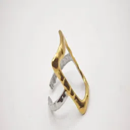 SAPRAA TRENDS Women Anti Tarnish Stainless Steel Statement Adjustable Ring-picture-29