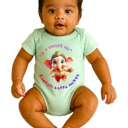 Cute Pals Infants Printed Cotton Bodysuit-image-41