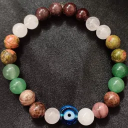 Divine souvenirs Unisex Artificial Beaded Elasticated Bracelet-picture-31