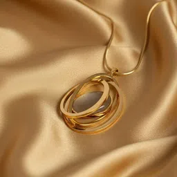 FLAURI Gold-Plated Geometric Pendants with Chains image 2