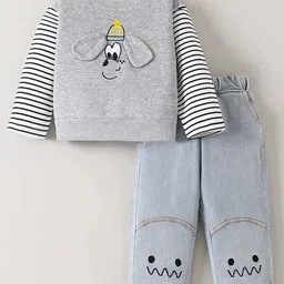 INCLUD Boys Applique Work Long Sleeves Sweatshirt With Trouser-image-38