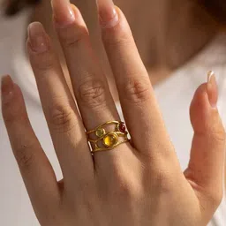 Just Lil Things Stone Studded Finger Ring image 3