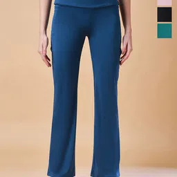 COLOR CAPITAL Women Pack Of 4 Flared Gym Tights image 1