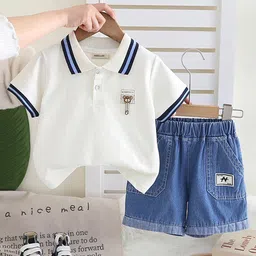 INCLUD Boys Polo Collar T-Shirt With Shorts-picture-27