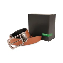 United Colors of Benetton Men Leather Reversible Formal Belt-picture-34