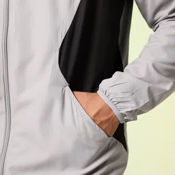 HRX by Hrithik Roshan Colourblocked Mock Collar Training Sporty Jacket image 2