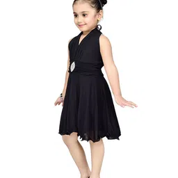 YK Girls Net Fit & Flare Dress image 5