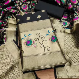 Rangtulika Ethnics Unstitched Dress Material-image-4