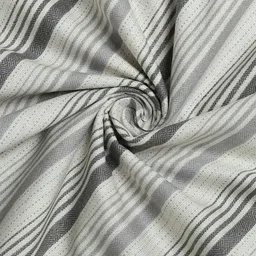 LIVSPACE Black & Grey Striped AC Room 110 GSM Dohar image 3