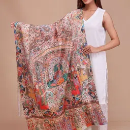 SWI Stylish Women Floral Woven Design Shawl-picture-15