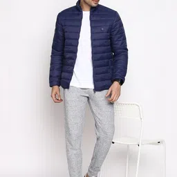 Van Heusen Innerwear Men Geometric Open Front Jacket image 5