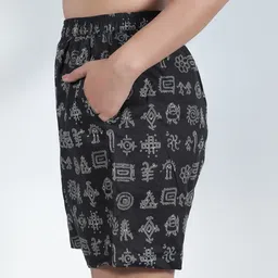 GAB Women Printed High-Rise Shorts-image-21