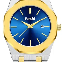 Poshi Unisex Dial & Stainless Steel Straps Analogue Watch IHHFCAEJAEIB image 2
