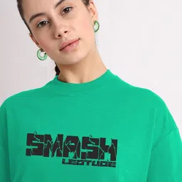 Leotude Women Printed Applique T-shirt-image-30