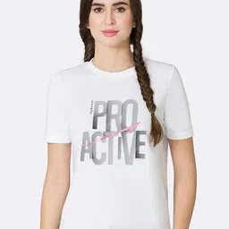 Van Heusen Women Typography Print Relaxed Fit Lounge T-shirt-image-16