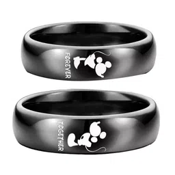 UNIVERSITY TRENDZ Set Of 2 Micky Mouse Couple Finger Rings-picture-10