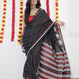 RADHA LAKSHMI Pure Cotton Ikat Saree-image-32