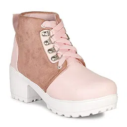 himquen Design Boot For Women Fashion Chunky Casual Boot High Ankle Heel for Girls Boot image 4