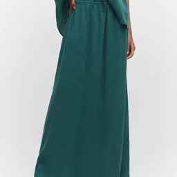 MANGO Solid Straight Design Maxi Skirt-image-77