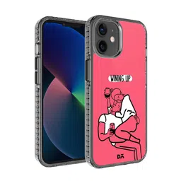 DailyObjects Black Printed Wining Up Stride iPhone12 Mini Phone Case image 1