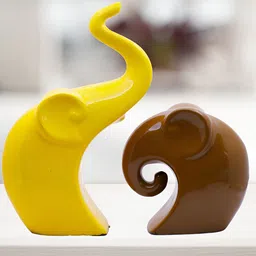 GW CREATIONS Black Small Figurine Showpiece-image-94