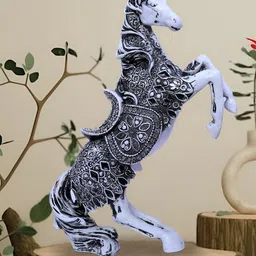 GW CREATIONS White Running Horse Showpiece-image-39