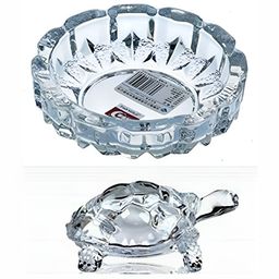 Navyaksh Transparent Crystal Tortoise Plate  Showpiece-picture-26