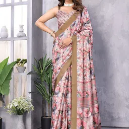 KALINI Floral Printed Zari Saree-picture-35