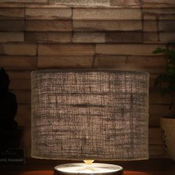 Devansh Grey Textured Steel Table Lamp With Jute Shade-picture-34