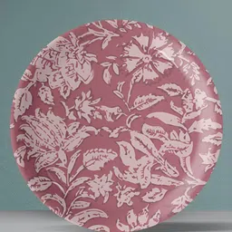 nestroots Red & Pink Floral Printed Wall Plate-image-13