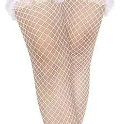 NESKA MODA Pack Of 2 Thigh-High Sheer Fishnet Stockings image 4